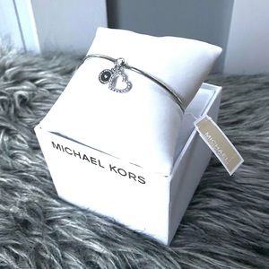 NWT authentic MK silver tone charm bracelet